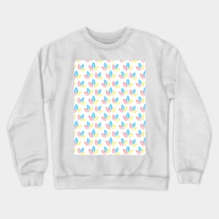 Leaf Pattern Crewneck Sweatshirt